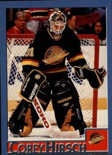 #145 Corey Hirsch - Vancouver Canucks - 1995-96 Bowman Hockey