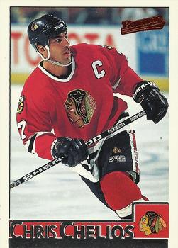 #12 Chris Chelios - Chicago Blackhawks - 1995-96 Bowman Hockey