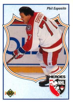 #510 Phil Esposito - Boston Bruins - 1990-91 Upper Deck Hockey