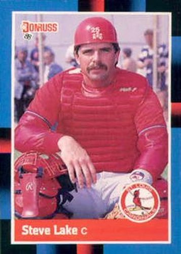 #510 Steve Lake - St. Louis Cardinals - 1988 Donruss Baseball