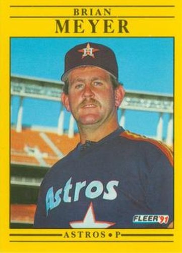 #510 Brian Meyer - Houston Astros - 1991 Fleer Baseball