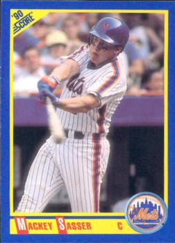 #510 Mackey Sasser - New York Mets - 1990 Score Baseball