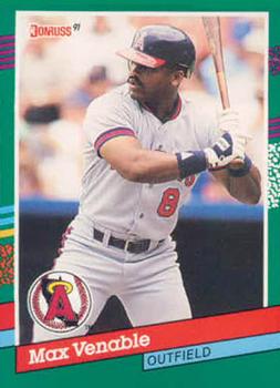 #510 Max Venable - California Angels - 1991 Donruss Baseball