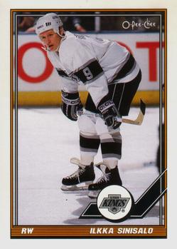 #510 Ilkka Sinisalo - Los Angeles Kings - 1991-92 O-Pee-Chee Hockey