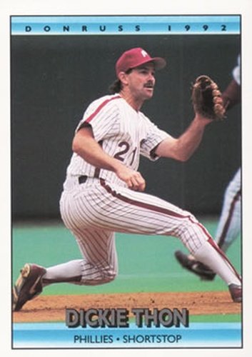 #510 Dickie Thon - Philadelphia Phillies - 1992 Donruss Baseball