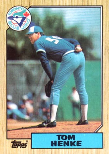 #510 Tom Henke - Toronto Blue Jays - 1987 Topps Baseball