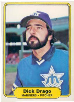 #510 Dick Drago - Seattle Mariners - 1982 Fleer Baseball