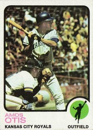#510 Amos Otis - Kansas City Royals - 1973 Topps Baseball