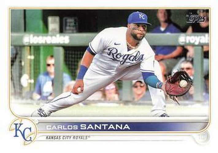 #510 Carlos Santana - Kansas City Royals - 2022 Topps Baseball