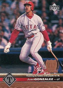 #510 Juan Gonzalez - Texas Rangers - 1997 Upper Deck Baseball