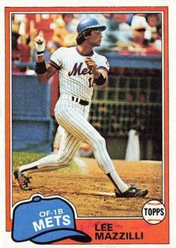 #510 Lee Mazzilli - New York Mets - 1981 Topps Baseball