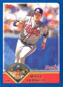 #510 Matt Franco - Atlanta Braves - 2003 Topps Baseball