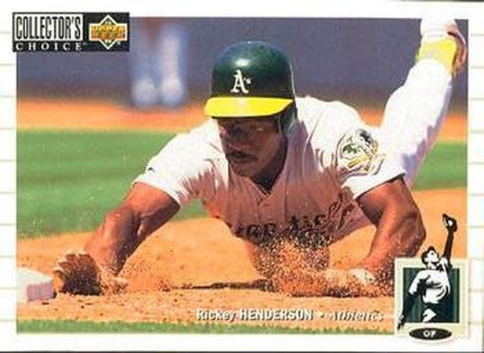 #510 Rickey Henderson - Oakland Athletics - 1994 Collector's Choice Baseball