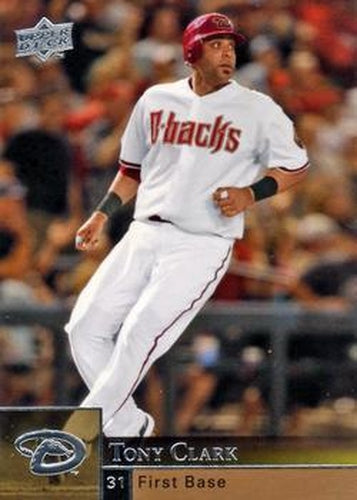 #510 Tony Clark - Arizona Diamondbacks - 2009 Upper Deck Baseball
