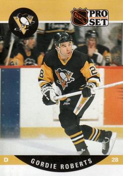 #510 Gordie Roberts - Pittsburgh Penguins - 1990-91 Pro Set Hockey