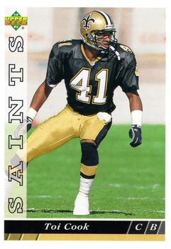 #510 Toi Cook - New Orleans Saints - 1993 Upper Deck Football