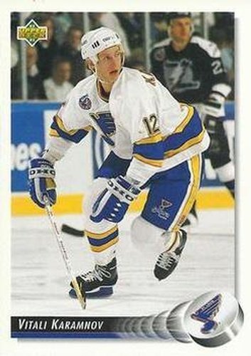 #510 Vitali Karamnov - St. Louis Blues - 1992-93 Upper Deck Hockey