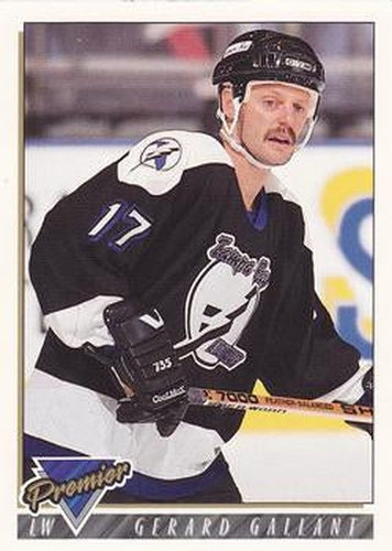 #511 Gerard Gallant - Tampa Bay Lightning - 1993-94 Topps Premier Hockey