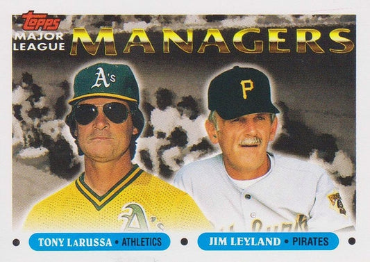 #511 Tony LaRussa / Jim Leyland - Oakland Athletics / Pittsburgh Pirates - 1993 Topps Baseball