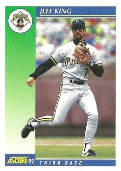#511 Jeff King - Pittsburgh Pirates - 1992 Score Baseball