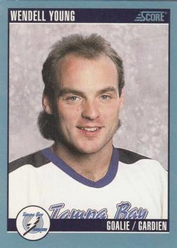 #511 Wendell Young - Tampa Bay Lightning - 1992-93 Score Canadian Hockey