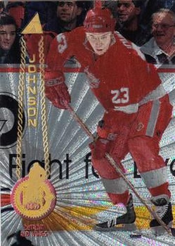 #511 Greg Johnson - Detroit Red Wings - 1994-95 Pinnacle Hockey - Rink Collection