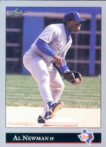 #511 Al Newman - Texas Rangers - 1992 Leaf Baseball