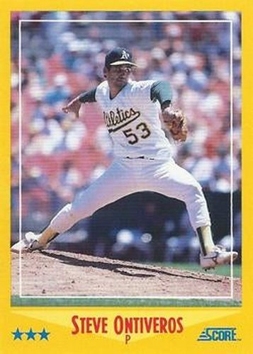#511 Steve Ontiveros - Oakland Athletics - 1988 Score Baseball