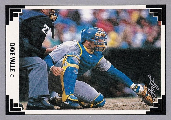 #511 Dave Valle - Seattle Mariners - 1991 Leaf Baseball