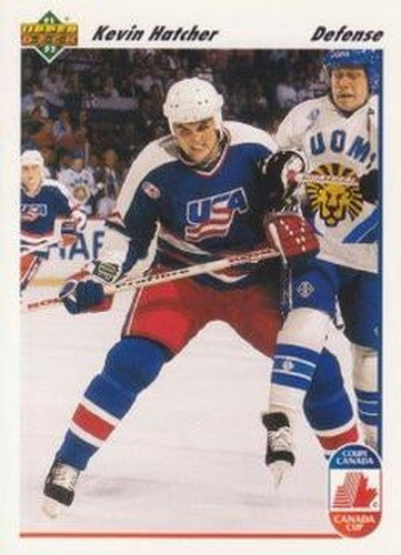 #511 Kevin Hatcher - USA - 1991-92 Upper Deck Hockey