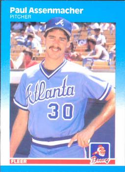 #511 Paul Assenmacher - Atlanta Braves - 1987 Fleer Baseball
