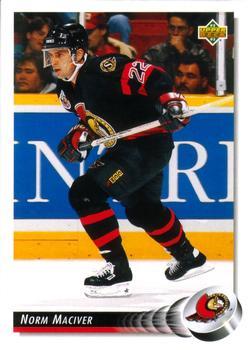 #511 Norm Maciver - Ottawa Senators - 1992-93 Upper Deck Hockey