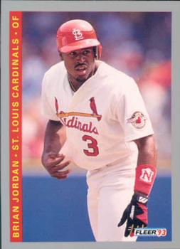 #511 Brian Jordan - St. Louis Cardinals - 1993 Fleer Baseball