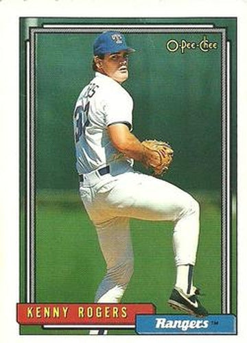 #511 Kenny Rogers - Texas Rangers - 1992 O-Pee-Chee Baseball