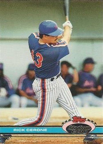 #511 Rick Cerone - New York Mets - 1991 Stadium Club Baseball