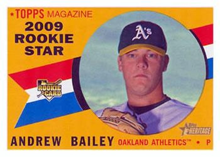 #511 Andrew Bailey - Oakland Athletics - 2009 Topps Heritage Baseball