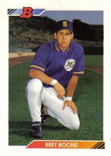 #511 Bret Boone - Seattle Mariners - 1992 Bowman Baseball
