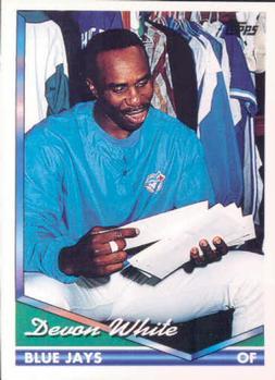 #511 Devon White - Toronto Blue Jays - 1994 Topps Baseball