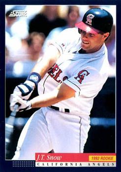 #511 J.T. Snow - California Angels -1994 Score Baseball
