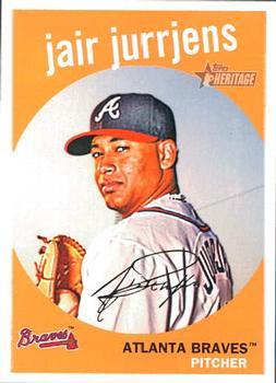#511 Jair Jurrjens - Atlanta Braves - 2008 Topps Heritage Baseball
