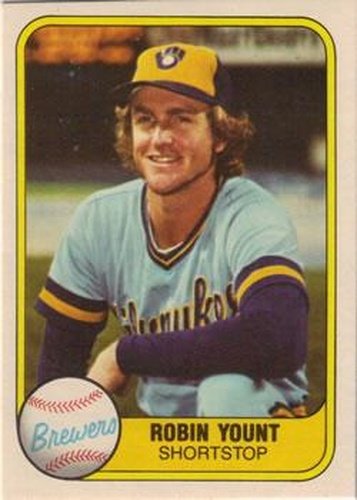 #511 Robin Yount - Milwaukee Brewers - 1981 Fleer Baseball