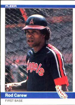 #511 Rod Carew - California Angels - 1984 Fleer Baseball