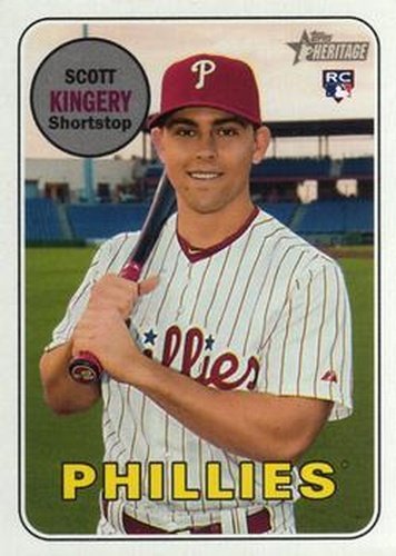 #511 Scott Kingery - Philadelphia Phillies - 2018 Topps Heritage Baseball