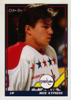 #511 Nick Kypreos - Washington Capitals - 1991-92 O-Pee-Chee Hockey