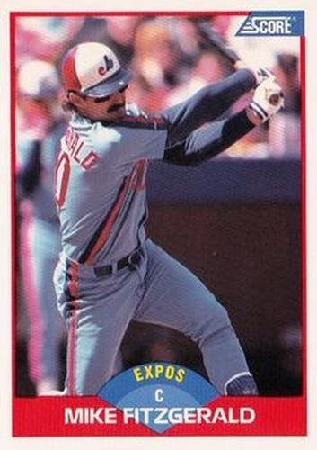 #511 Mike Fitzgerald - Montreal Expos - 1989 Score Baseball