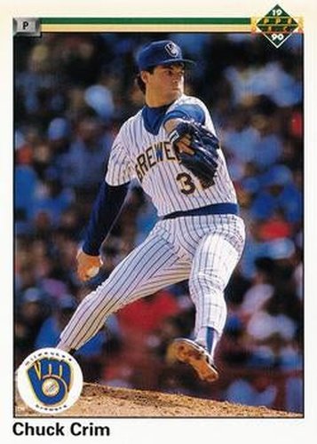 #511 Chuck Crim - Milwaukee Brewers - 1990 Upper Deck Baseball