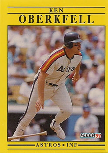 #511 Ken Oberkfell - Houston Astros - 1991 Fleer Baseball