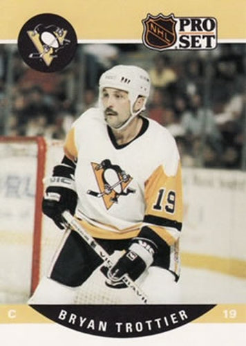 #511 Bryan Trottier - Pittsburgh Penguins - 1990-91 Pro Set Hockey