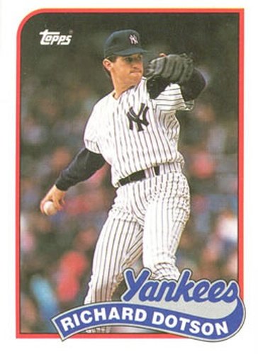 #511 Richard Dotson - New York Yankees - 1989 Topps Baseball