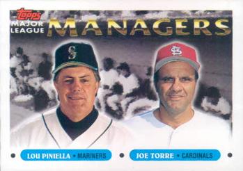 #512 Lou Piniella / Joe Torre - Seattle Mariners / St. Louis Cardinals - 1993 Topps Baseball